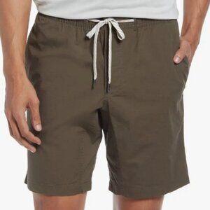 Vuori Men's Medium Brown Ripstop Drawstring Organic Cotton Shorts Casual Hiking